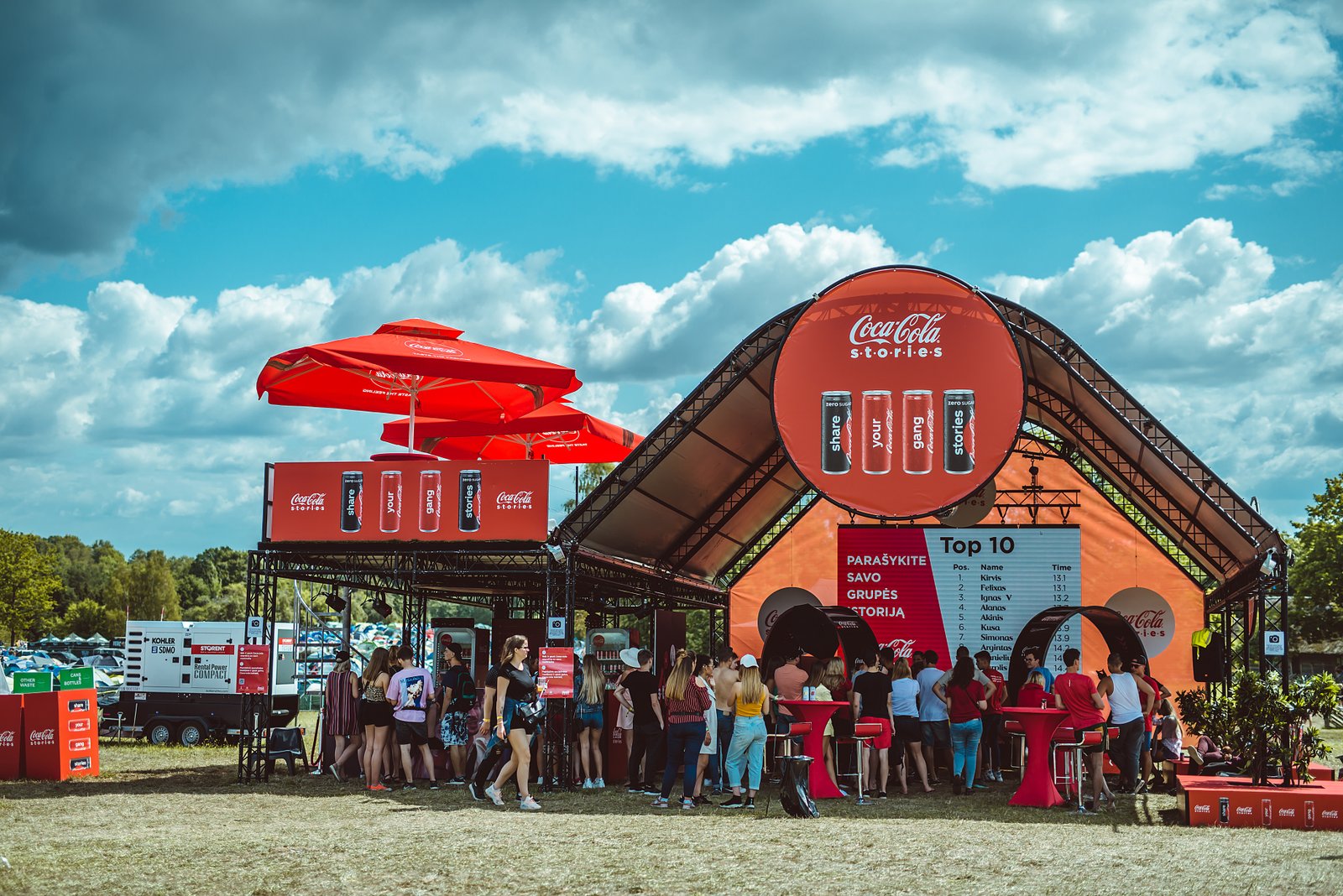 Coca-Cola at summer festivals